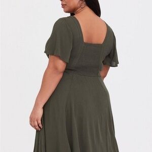 TORRID Flutter Sleeve Wedding Guest Dress